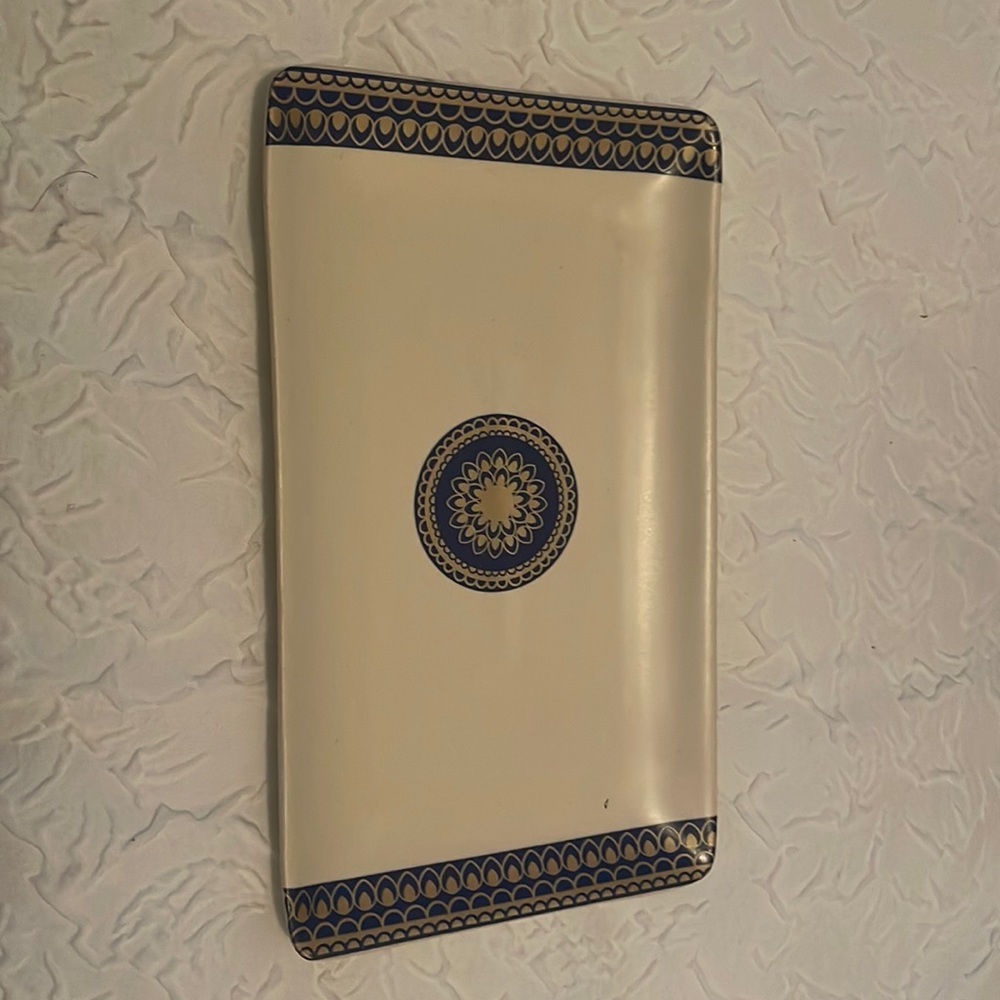 Handmade Indian (India) pottery tray